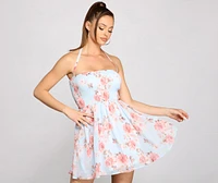 Charming Vibes Floral Chiffon Dress
