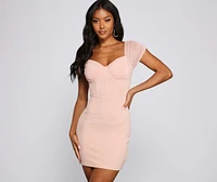 Sweet And Stylish Off-The-Shoulder Mini Dress