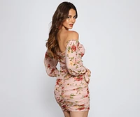 Total Sweetheart Floral Mini Dress