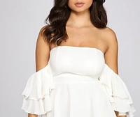 Ravishing Ruffles A-Line Mini Dress