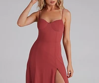 Chic Flowy Chiffon Midi Dress