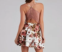 Blossom With Beauty Floral Skater Dress