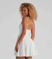 Major Flirt Sleeveless Skater Dress
