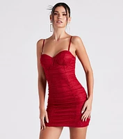 Glitter The Night Mesh Short Dress