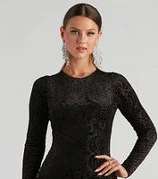 After Midnight Velvet Short Dress