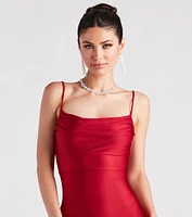 All Eyes On Me Side Slit Midi Dress