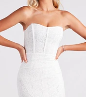 Sweet Charmer Lace Strapless Mini Dress
