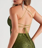 Dressed Up Sequins Midi Dress