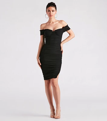 Sweet And Sultry Vibes Mesh Midi Dress