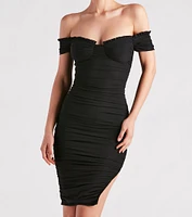 Sweet And Sultry Vibes Mesh Midi Dress