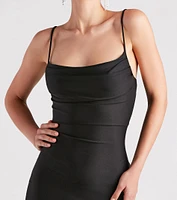 All Eyes On Me Side Slit Midi Dress