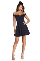 Cross Over Skater Dress