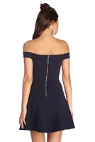 Cross Over Skater Dress