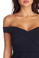 Cross Over Skater Dress