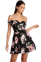 Flirty Floral Skater Dress