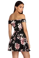 Flirty Floral Skater Dress