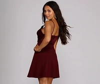 Lavish Lace Skater Dress