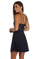 Lavish Lace Skater Dress