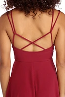 Cross Back High-Low Dress