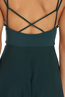 Cross Back High-Low Dress