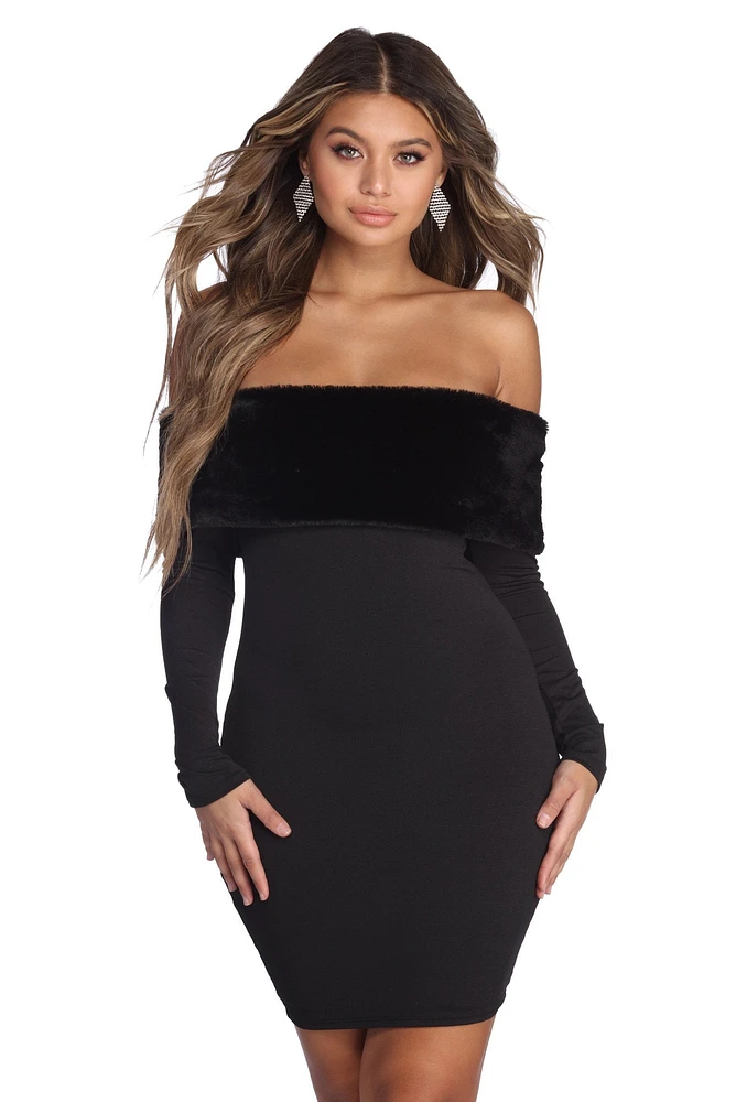 Faux-Ever Yours Mini Dress
