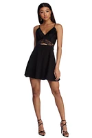 Lavish Lace Skater Dress