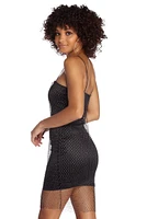 Midnight Mayhem Rhinestone Dress