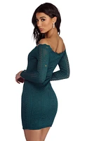 Crocheted With Love Off Shoulder Dress