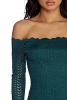 Crocheted With Love Off Shoulder Dress