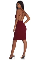 Embellished Crepe Dress