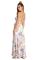 Wrapped Florals Maxi Dress