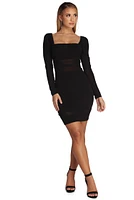 Miss Me Mesh Mini Dress