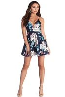 Floral Nights Skater Dress