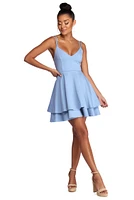 Daytime Affair Ponte Skater Dress