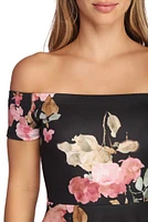 Spring Into Floral Skater Dress