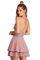 Layered Lace Skater Dress