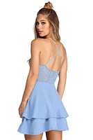 Layered Lace Skater Dress