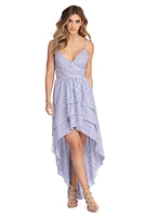 Nautical Babe High Low Maxi Dress