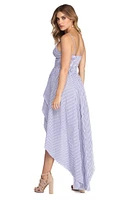 Nautical Babe High Low Maxi Dress