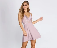 Lavish Lace Skater Dress