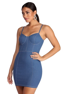 Denim Daze Mini Dress