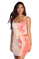 Trendsetter Tie Dye Mini Dress