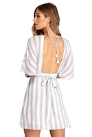 Buttoned Up Stripes Dress