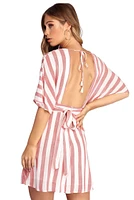 Buttoned Up Stripes Dress