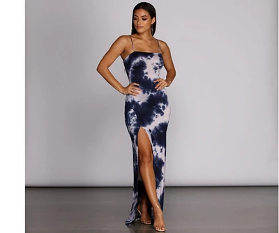 Trendy Tie Dye Maxi Dress
