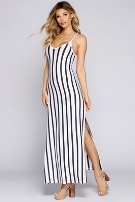 Own It Striped Maxi Dress