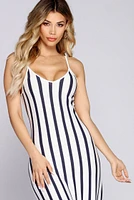 Own It Striped Maxi Dress