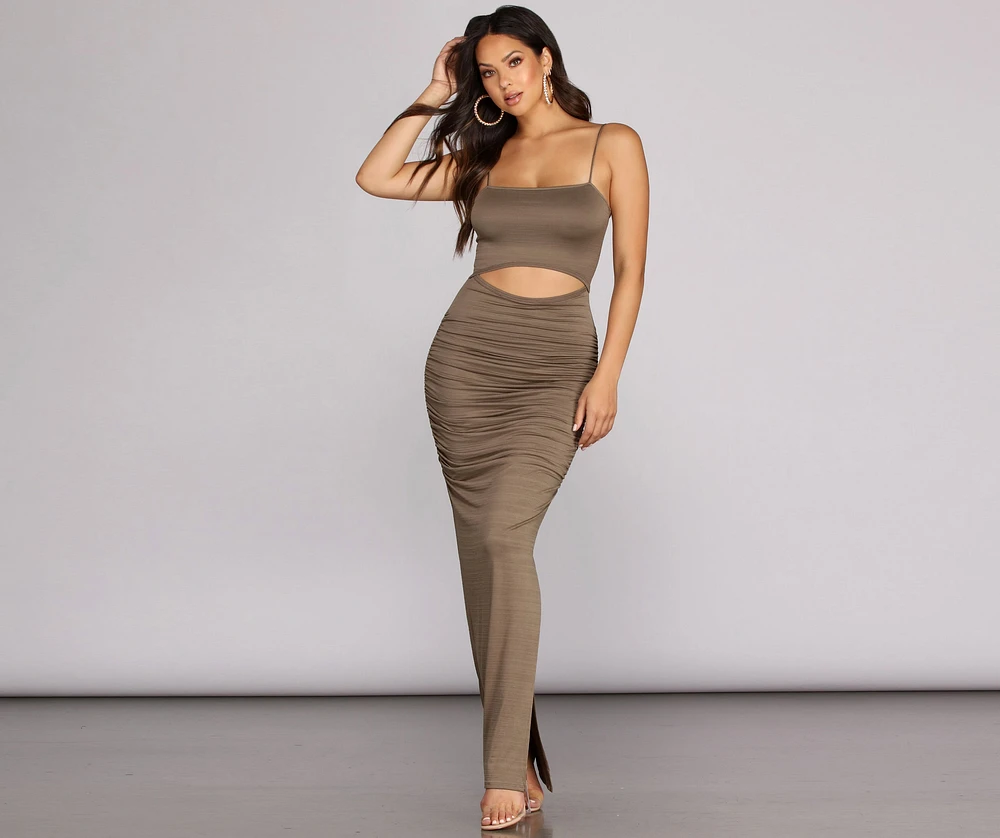 Ruched To The Maxi Dress