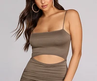 Ruched To The Maxi Dress