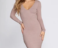 Loving And Living Knit Midi Dress